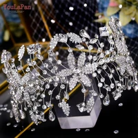 topqueen hp384 luxury bridal headband handmade rhinestone wedding hair accessories headpiece crystal wedding tiara for pageant