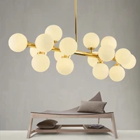 gold minimalism chandelier nordic hanging lamp modern led pendant light for living room dining room bar interior lighting loft