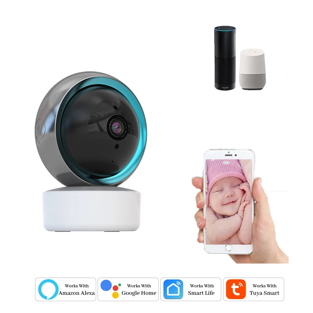 

Умная миниатюрная Wi-Fi IP-камера с ночным видением, 1080P