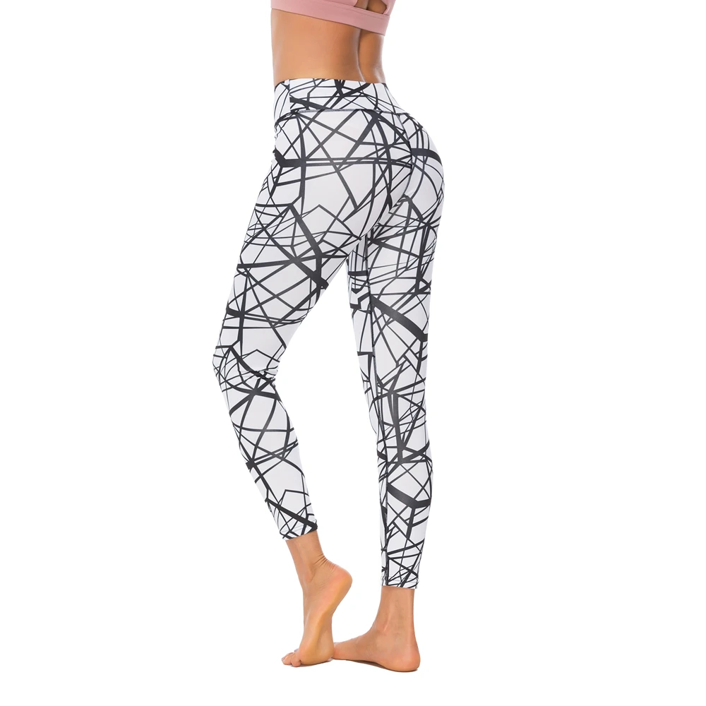 Штаны для йоги с цифровым принтом в виде паука женские спортивные леггинсы
