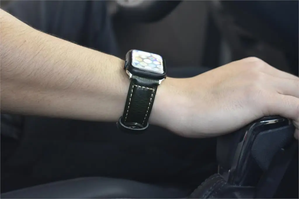 Ремешок Onthelevel из натуральной кожи для Apple Watch, ремешок 44 мм, 40 мм, ремешок для Apple Watch 42 мм, 38 мм, ремешок для iwatch# D