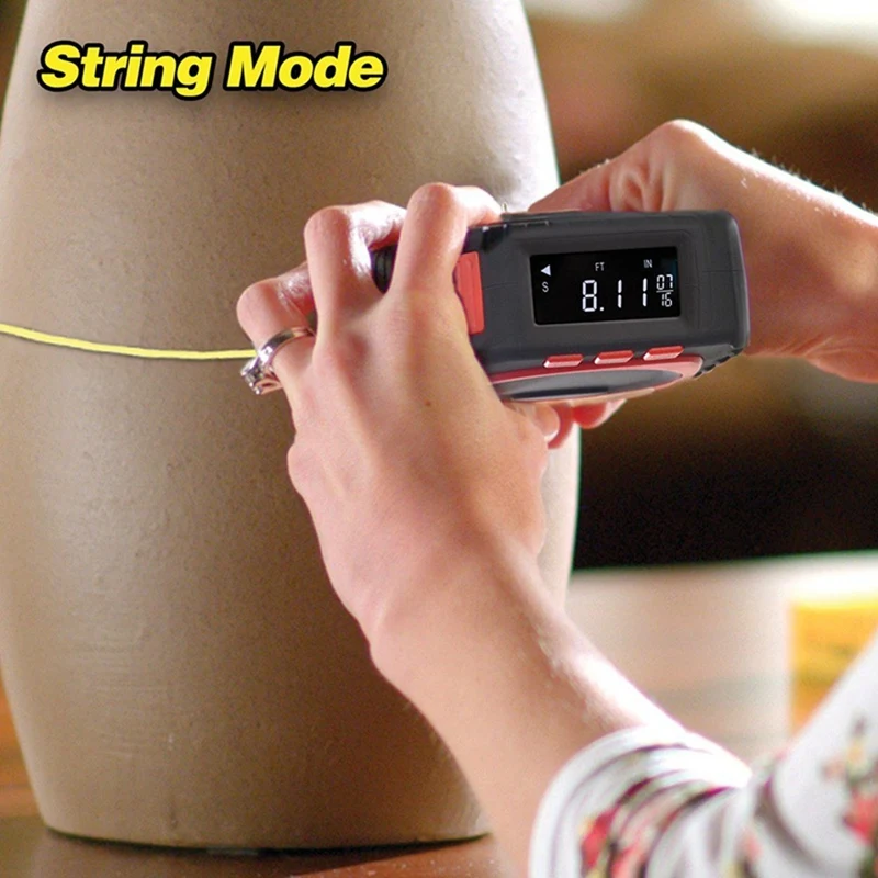 3-In-1 Measuring Ruler Three-In-One Tape Measure LED Digital Display Infrared | Инструменты