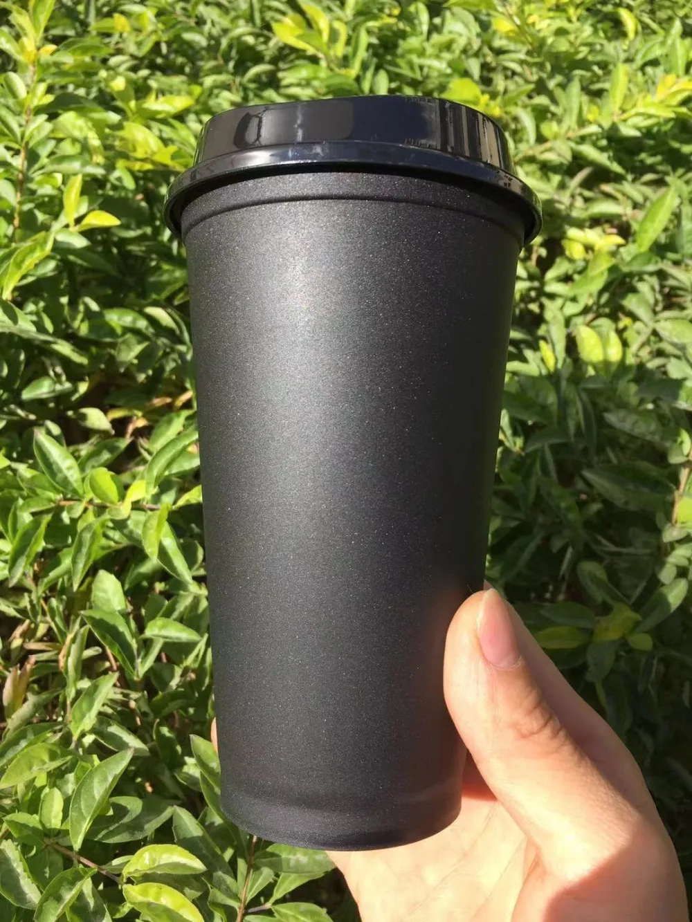 Bpa бесплатно водонепроницаемый 16 унций пищевой starbuckss матовая отделка многоразовые пластиковые путешествия кофе чашка с крышкой без печати