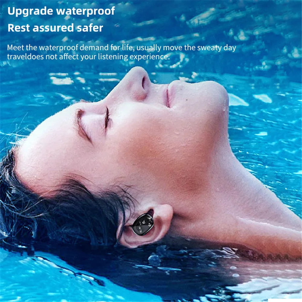 

H13 Wireless Headphones 35mAh Charging Box Earphones bluetooth 5.0 9D Stereo Sports Waterproof With Microphone Noise Reduction