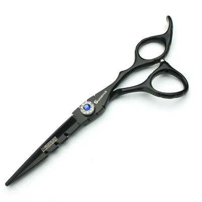 

Genuine Black Samurai Hairdressing Scissors Barber Shop 6-inch Haircut Scissors Hairdresser Special Thinning Teeth Scissors