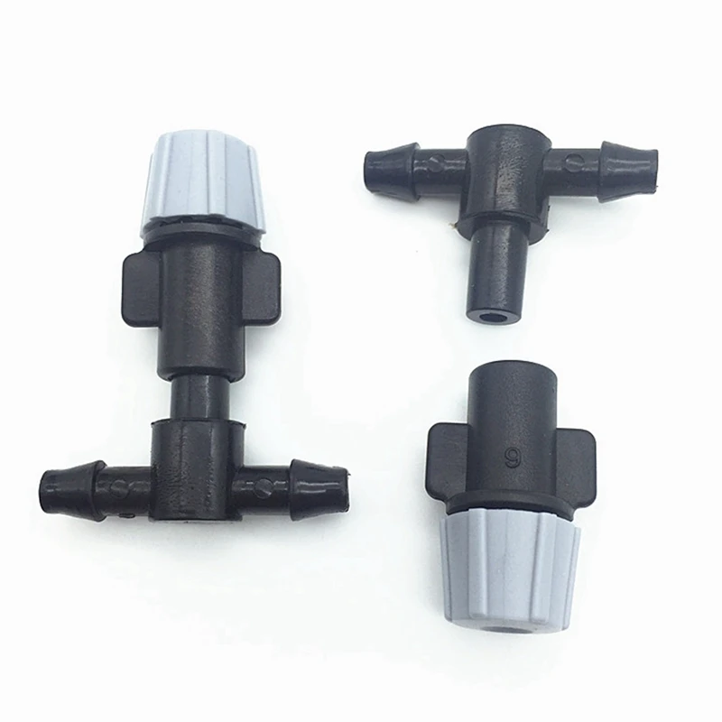 

200 Pcs Fog Nozzles with 4 / 7mm Connector Automatic Spray Nipple Garden Watering Device Cooling System