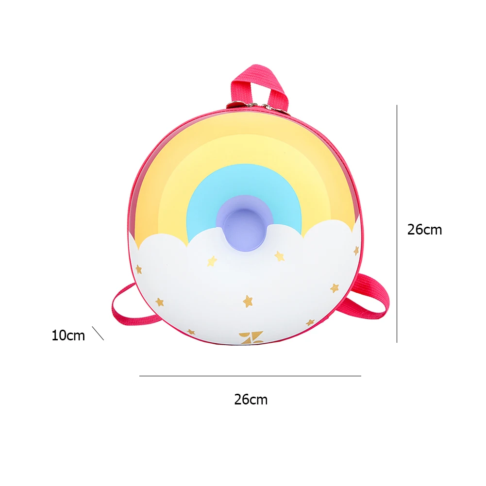 

Children Cute Donut Rainbow Backpack Kids Kindergarten School Book Bag Cartoon Casual Students Bagpack