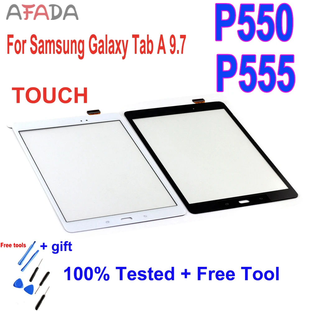 Сенсорный экран 9 7 дюйма для Samsung Galaxy Tab A переднее стекло телефона P550 P551 P555 панель
