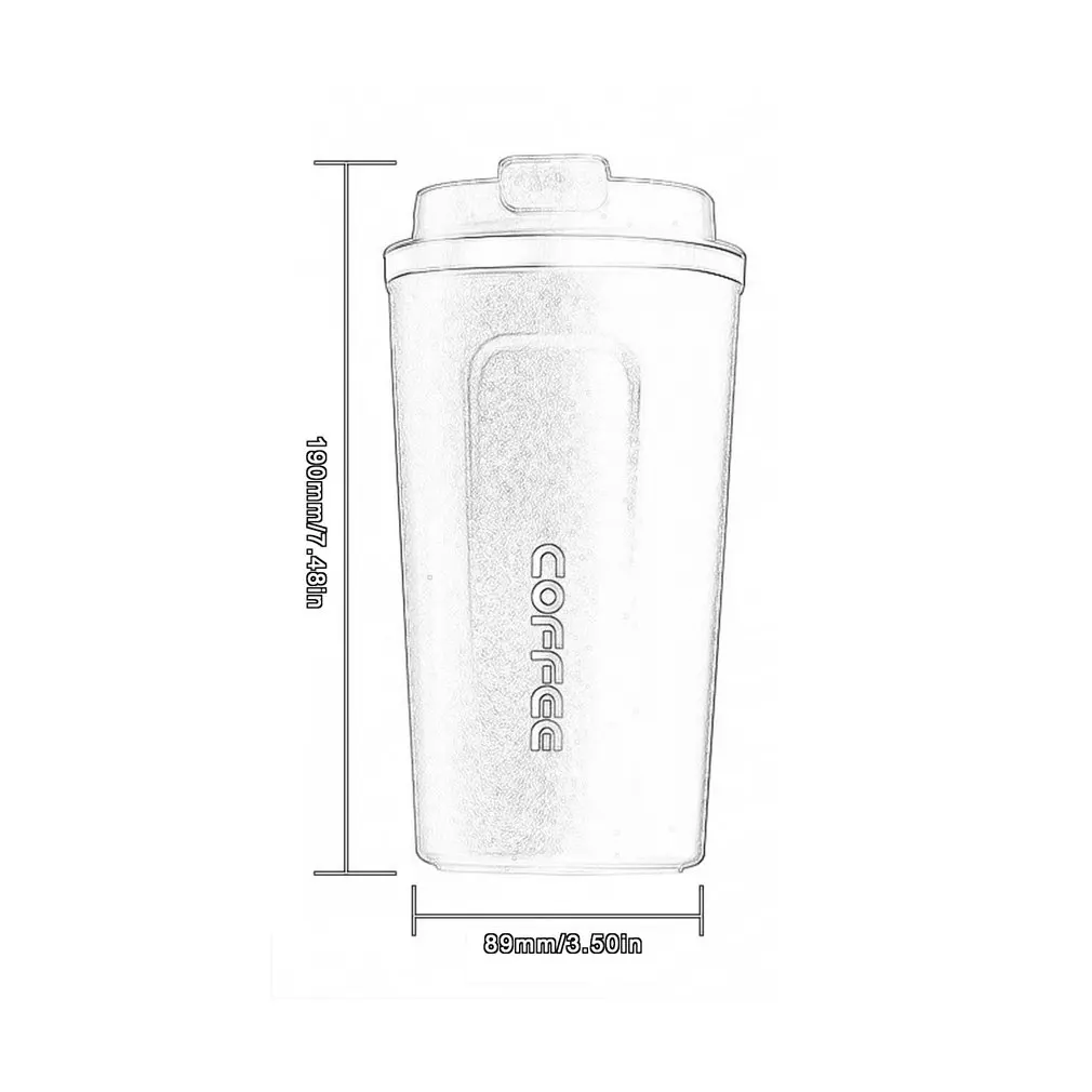 

New Hot Sale&510ml 304 Stainless Steel Thermo Cup Travel Coffee Mug with Lid Car Water Bottle Vacuum Flasks Thermocup for Gift