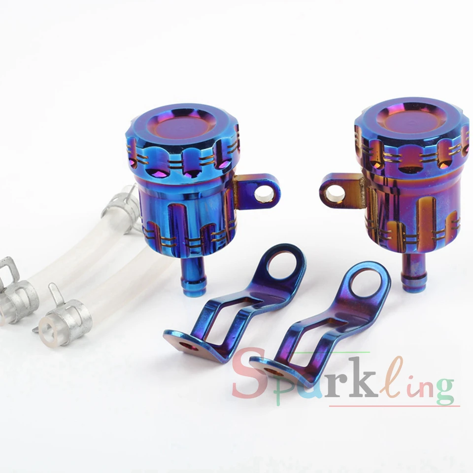 Universal CNC Burnt Titanium Color Oil Pot for Motorcycle Brake/Clutch Master Cylinder Modified Creative Pump Oiler | Автомобили и