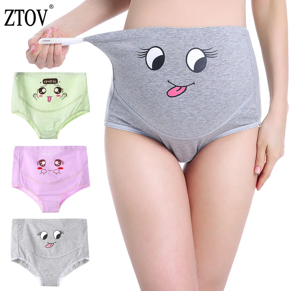 ZTOV 3Pcs/Lot Cotton Maternity Panties High Waist Pregnant Women Underwear Maternity Underwear Pregnancy Briefs Women Clothes XL