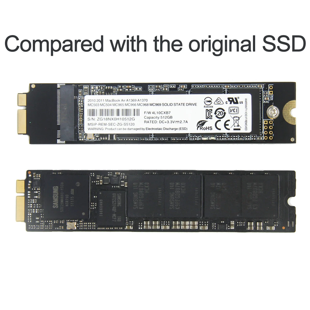 Новый твердотельный диск 256 ГБ SSD с инструментами DIY для Macbook Air A1370 A1369 (2010-2011) 256G HD