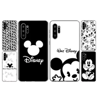 mickey black and white for samsung note 20 ultra 10 pro plus 8 9 m02 m31 s m60s m40 m30 m21 m20 m10 s m62 m12 f52 phone case