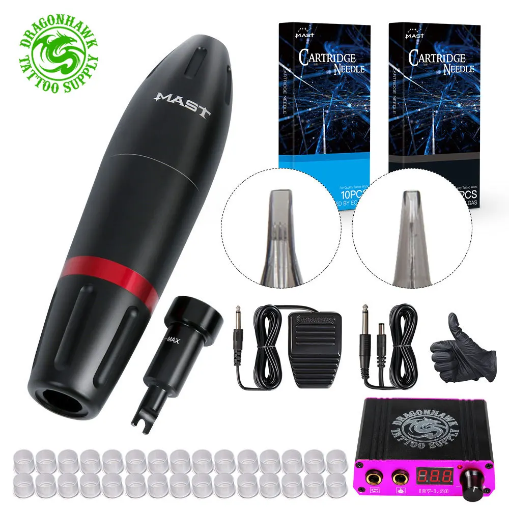 Профессиональные тату наборы Ротационные авторучки пулеметы машинка для