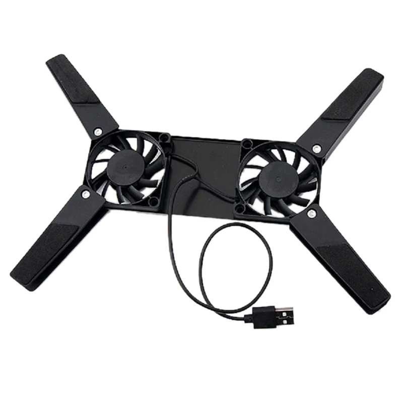 

Rotatable USB Fan Cooling Pad 2 Fans Cooler Notebook Cooler Computer Laptop Stand for 10-17Inch PC Laptop PC Computer