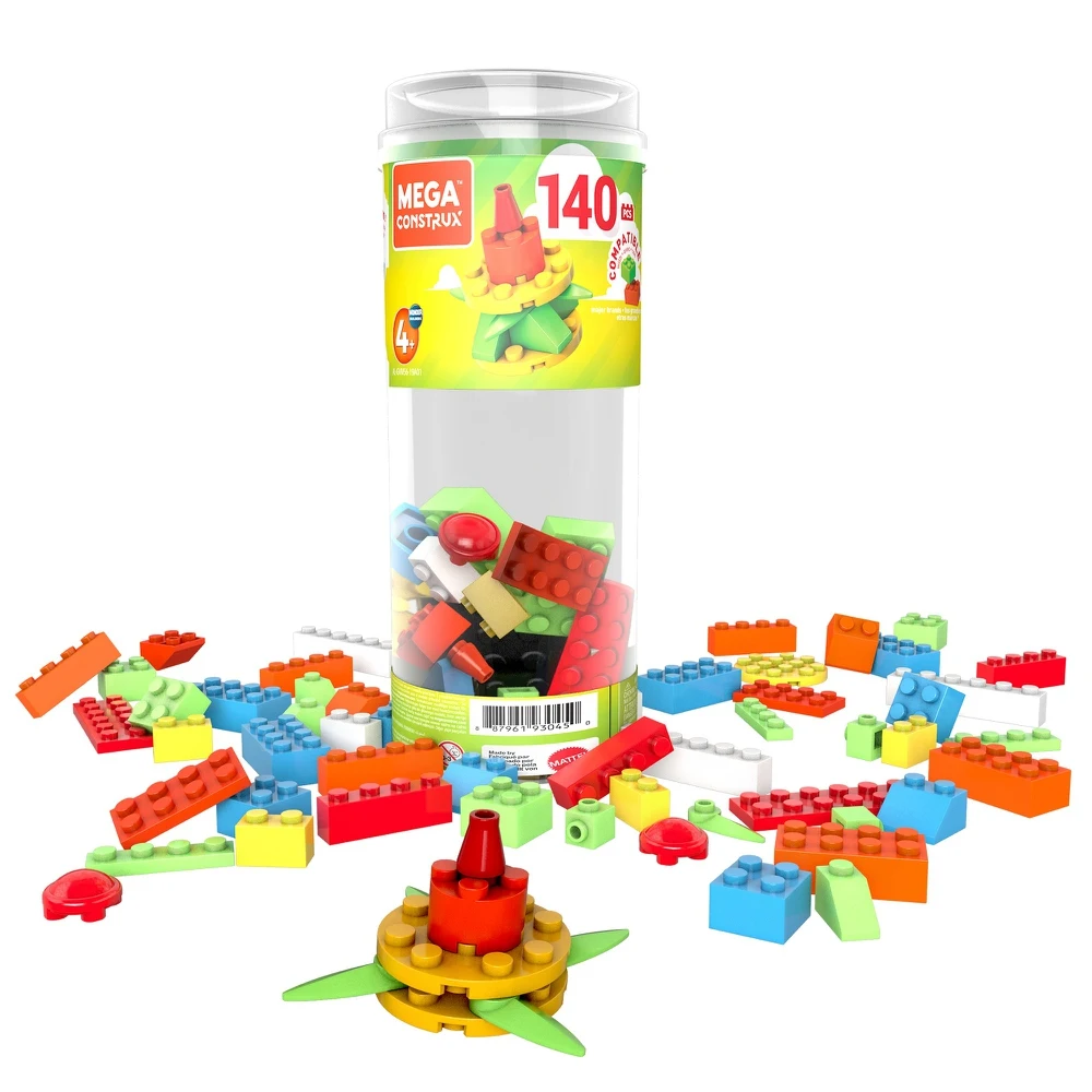 Конструктор Mega Construx Тубус средний 140 деталей GVM56 | Игрушки и хобби