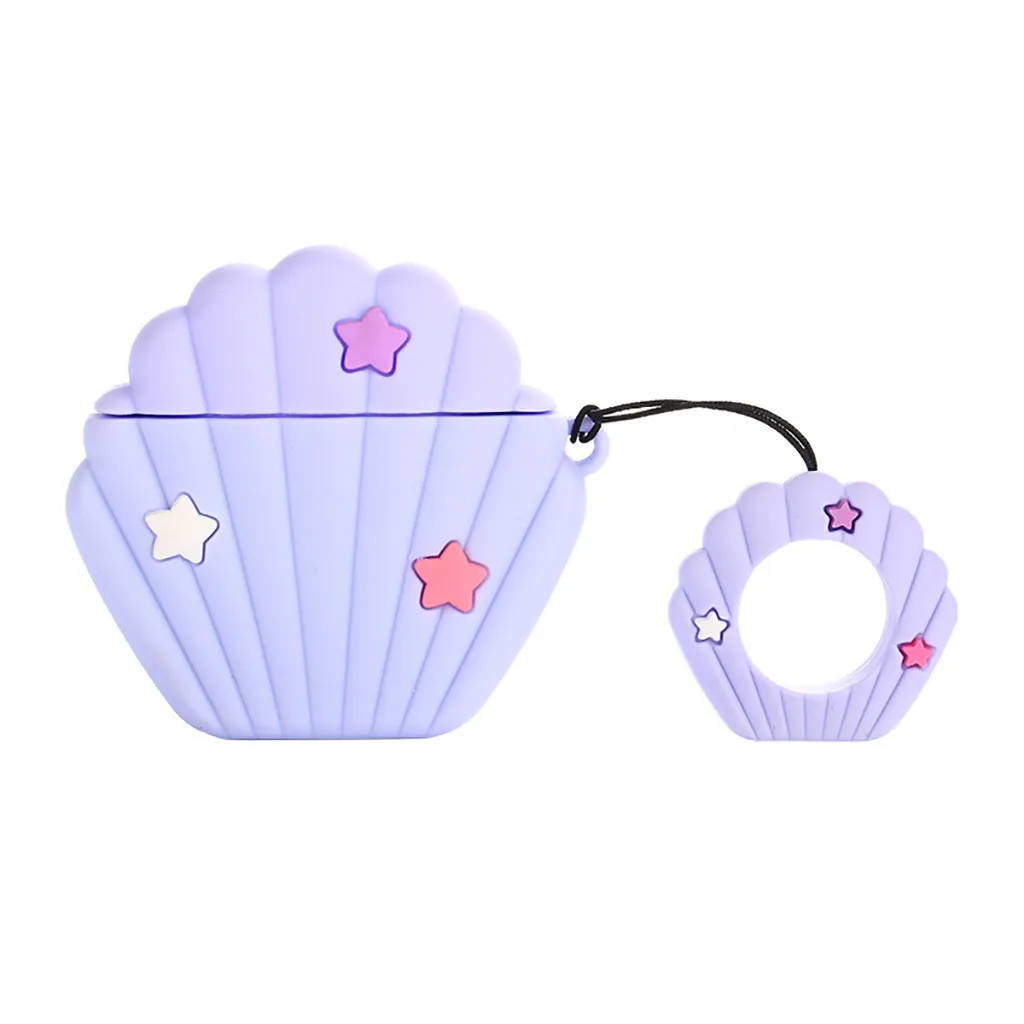 Чехол для наушников защитный силиконовый чехол Apple Air Pods 1/2 зарядки