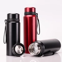 750ml1000ml travel mug portable double layer stainless steel car thermos coffee mug large capacity outdoor sports bottle