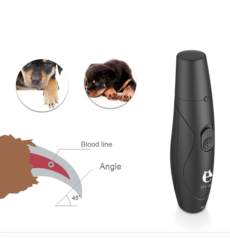 Electric Pet Nail Grinder Auto Cat Dog Grooming File Professional Paws Clipper Trimmer Care Tool | Дом и сад