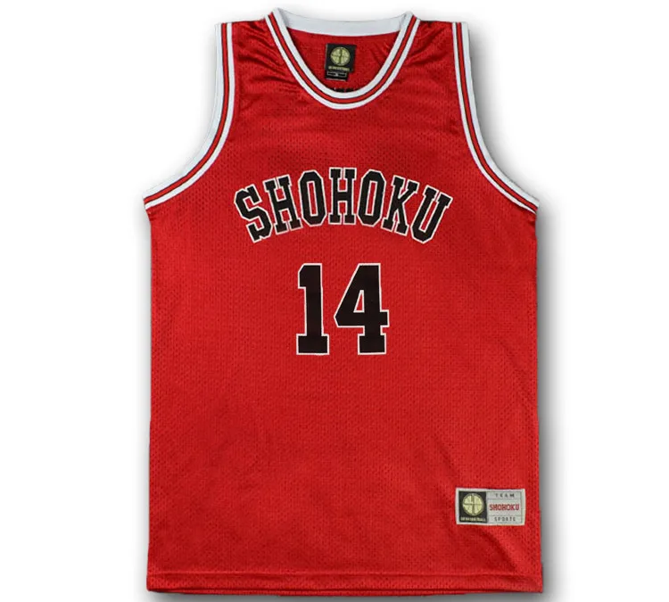 Школьный Топ Slam Dunk Shohoku № 14 Mitsui Hisashi майка для косплея Джерси баскетбола SD |