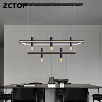 blackgold led pendant light for living dining room bedroom home indoor hanging chandeliers pendant lamp lustre fixtures ac 220v