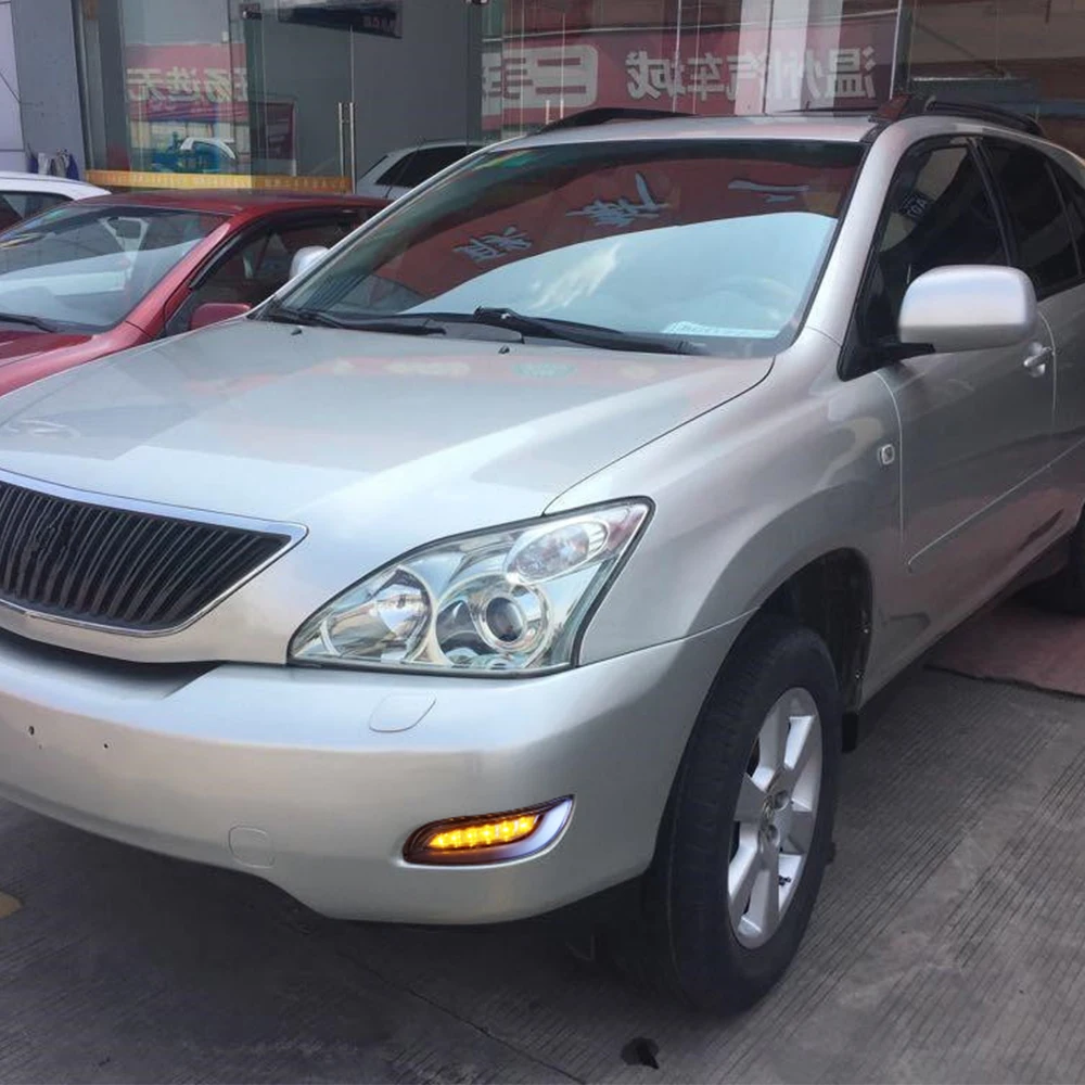 2 шт. для Lexus RX330 RX350 2003 2004 2005 2006 2007 2008 2009 светодиодный Габаритные огни DRL Поворотная