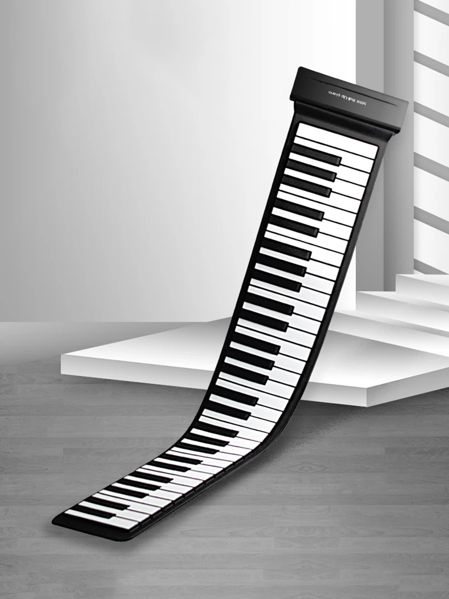 Electronic Hand Rolled Piano 88 Key Soft Keyboard Professional Piano Portable Home Practice Beginner Synthetiseur Entertainment