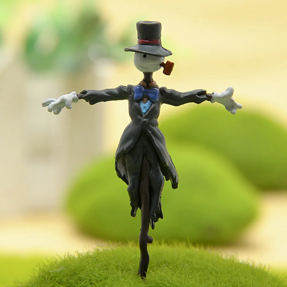 Landscape Home Decoration Mini Scarecrow Figurine Toy Figures Anime Garden Miniatures Resin Doll Halloween Gift | Дом и сад