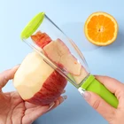 Многофункциональный Нож для чистки фруктов и овощей, Овощечистка с контейнером для хранения, инструмент для чистки, кухонные принадлежности