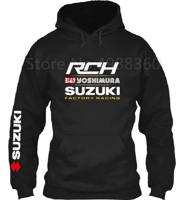 2019 брендовые зимние толстовки RCH Suzuki Yoshimura с принтом логотипа повседневные
