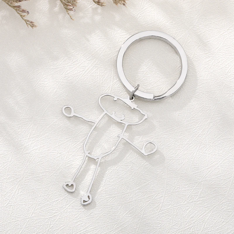 Заказной детский брелок для рисования художественный дизайн