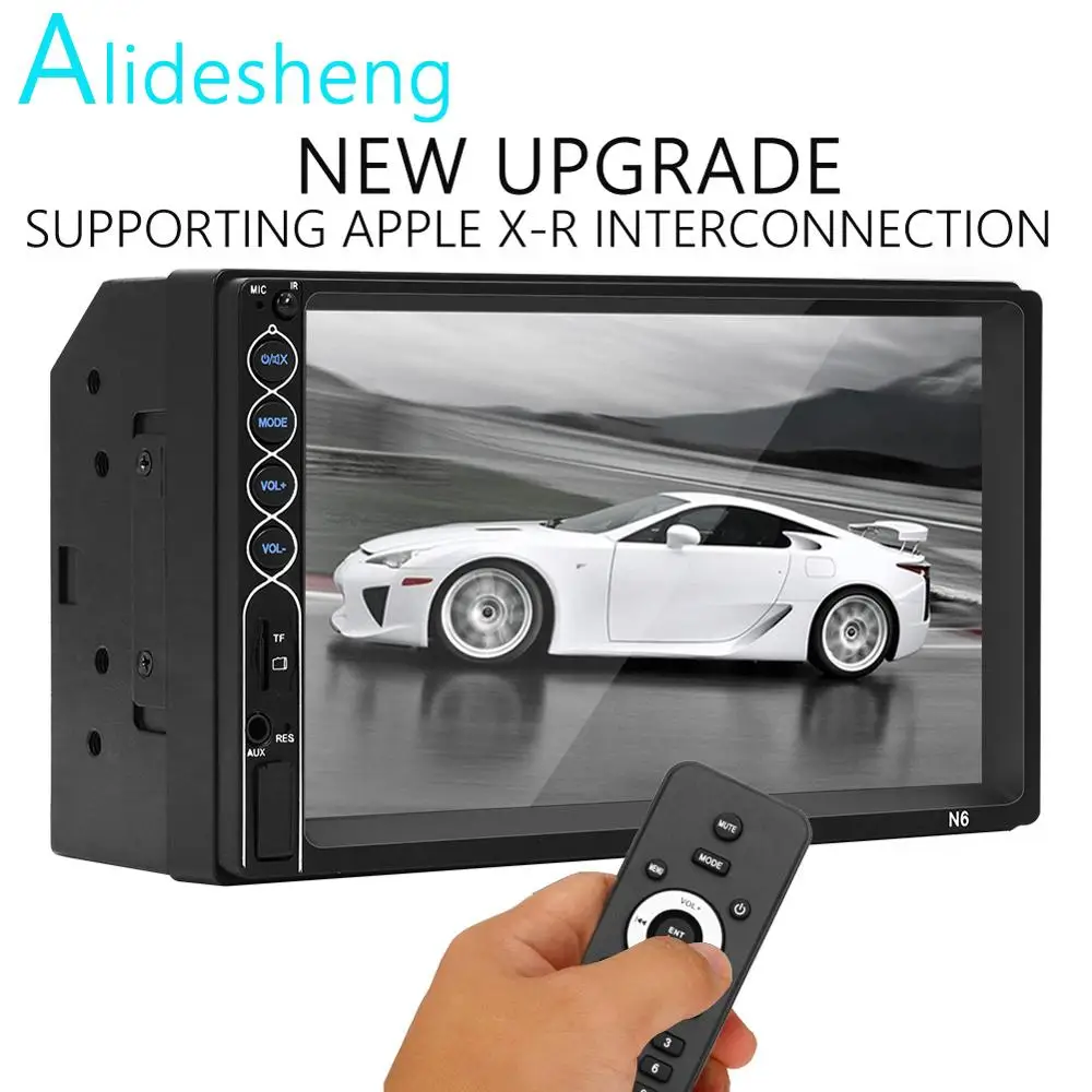 Автомобильный " Авторадио 2 Din Автомобильный стереорадио MirrorLink поддержка задней камеры Bluetooth 12 В FM ISO power Aux вход SD USB с