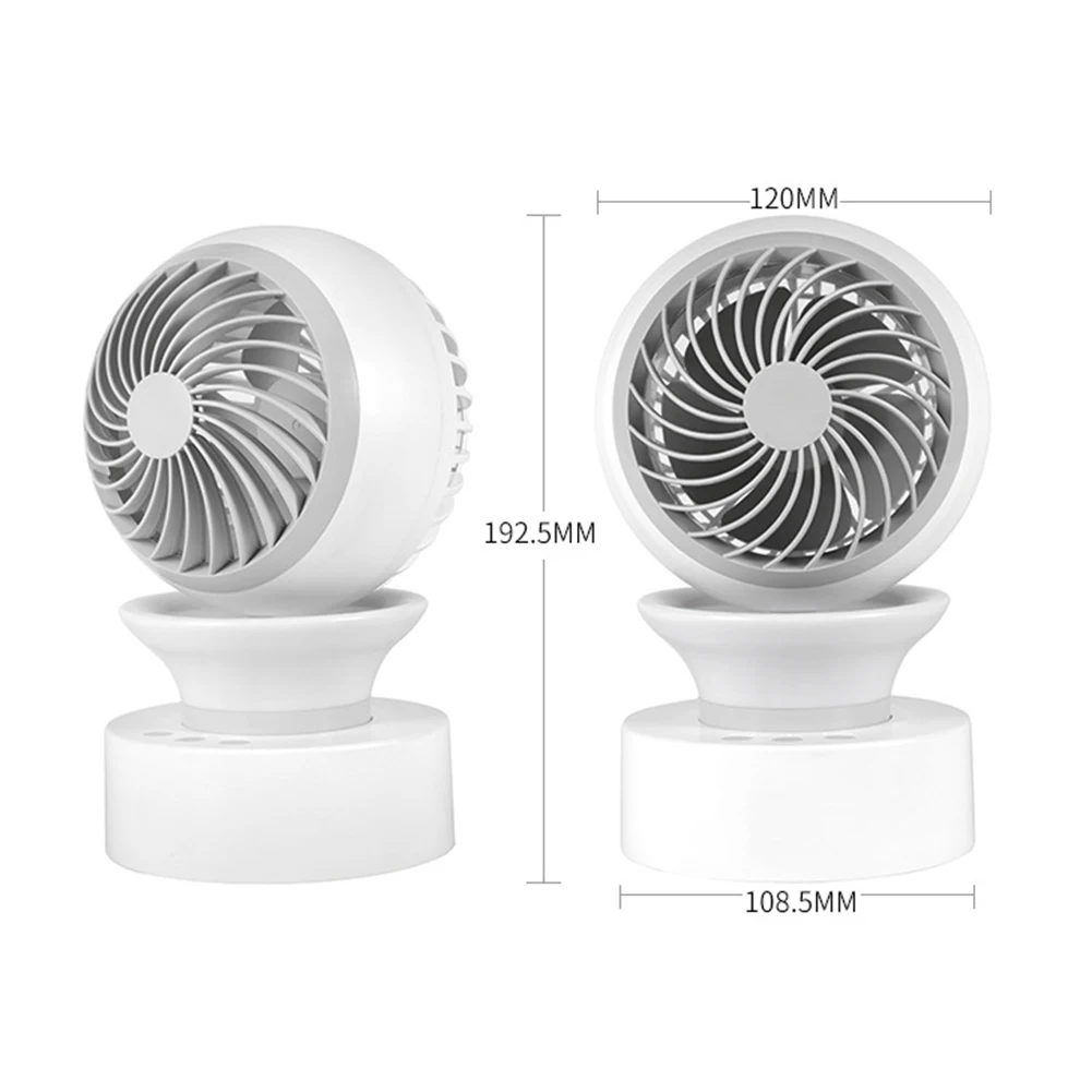 

New X8 Spray Shaking Head Fan Office Home Desktop Replenishing Fan Dual-Jet Charging Colorful Fan Can Rotate Summer Table Fan