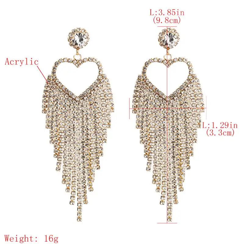 Женские Висячие серьги с кисточками Minlover очаровательные цепочки массивные