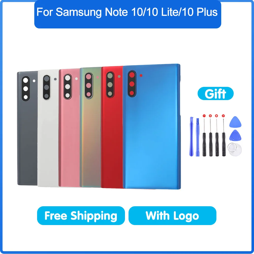 

For Samsung Note 10/10 Lite/10 Plus OEM Battery Back Cover With Camera And Glass Lens Housing Door Adhesive Replacement Parts