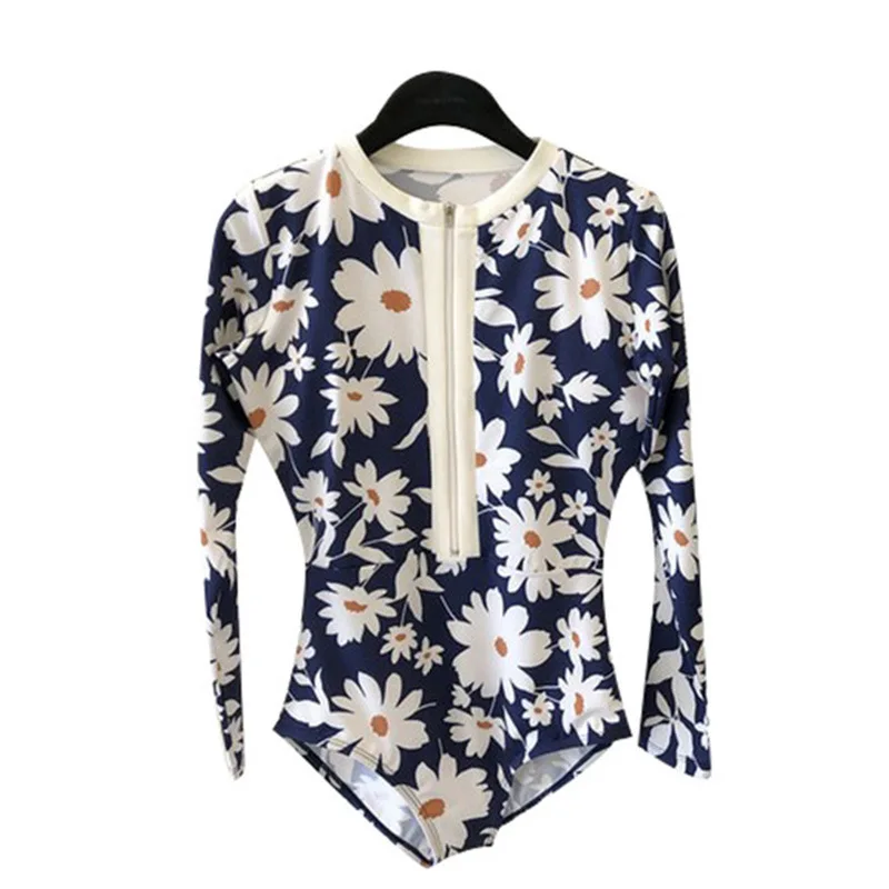 

Diving Suit Vacation Diving Photo Sunscreen Long-sleeved Swimsuit Women's Tight-fitting Quick-drying Surf Jellyfish Suit