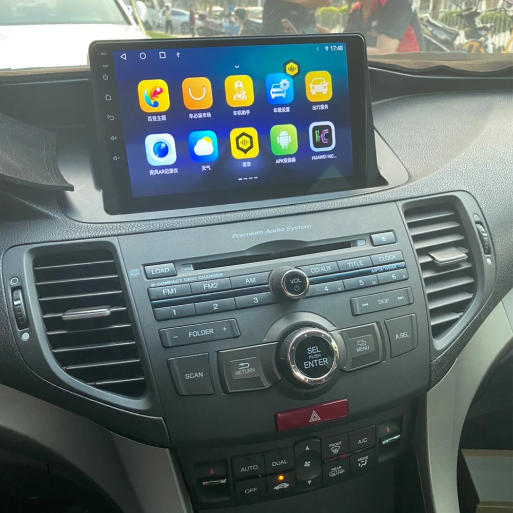 구매 6G RAM 혼다 어코드 8 아큐라 TSX 2009-2013 용 안드로이드 멀티미디어 플레이어 9 인치 자동차 라디오 GPS 네비게이션 DSP 무선 카플레이