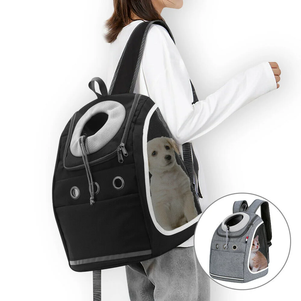 

Pet Cat Carrier Backpack Breathable Cat Travel Outdoor Shoulder Bag For Small Dogs Cats Portable Packaging Carrying Pet Supplies