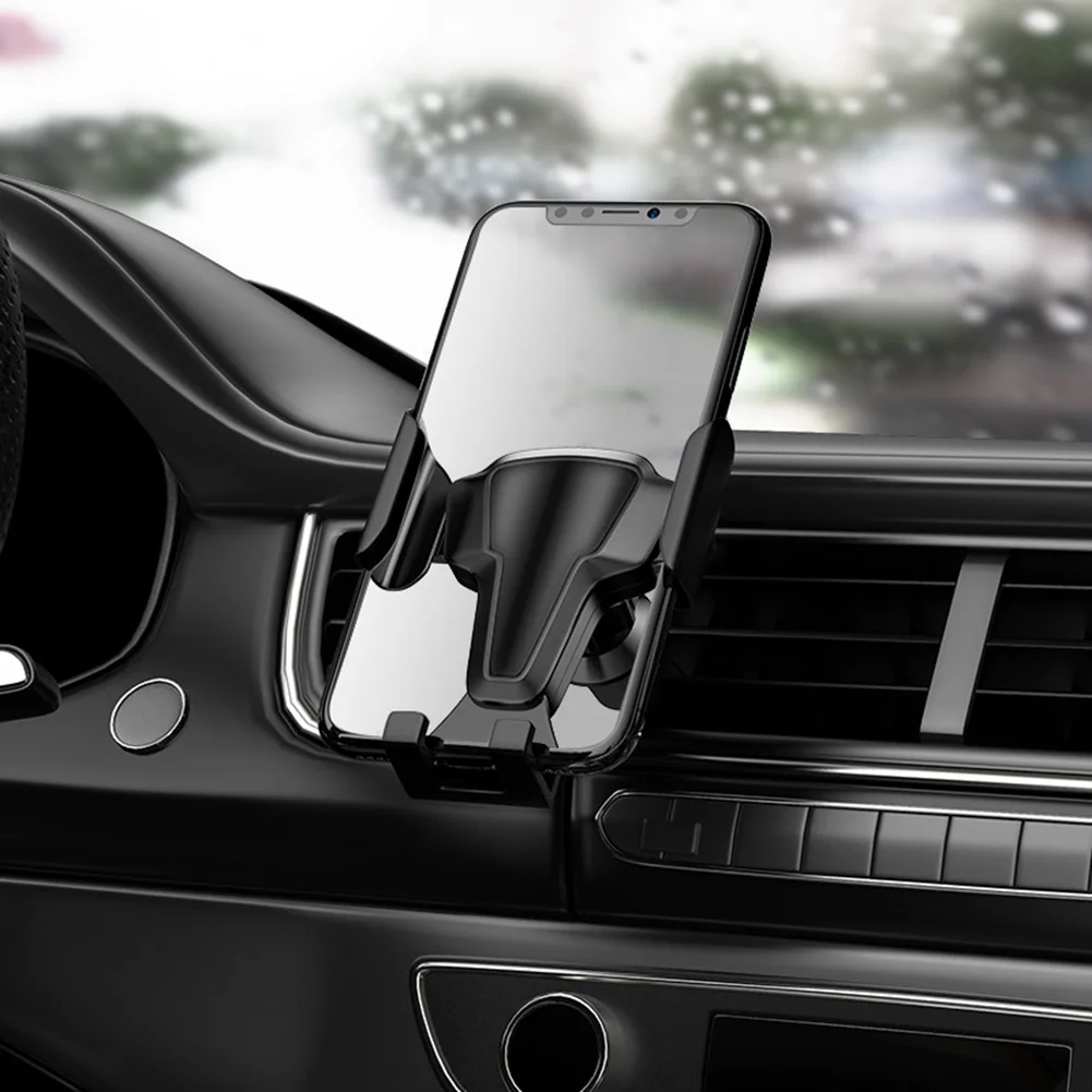 

Car Cell Phone Clip Mount Rack Multi-functional Durable Practical Auto Air Vent Mobile Phone Support Bracket Stand