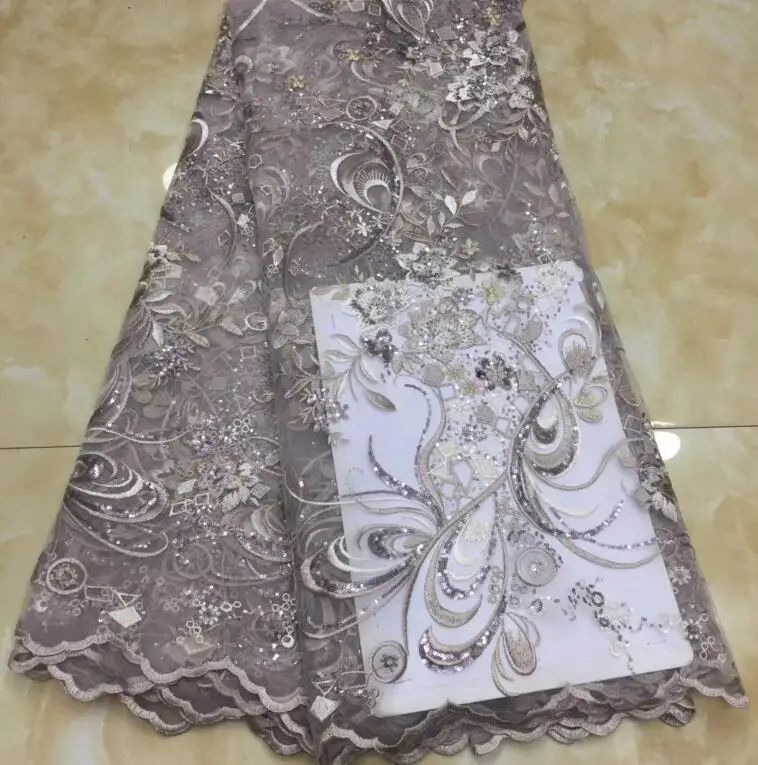 Красивая вышитая перьями искусственная кожа хорошего качества для вечернего