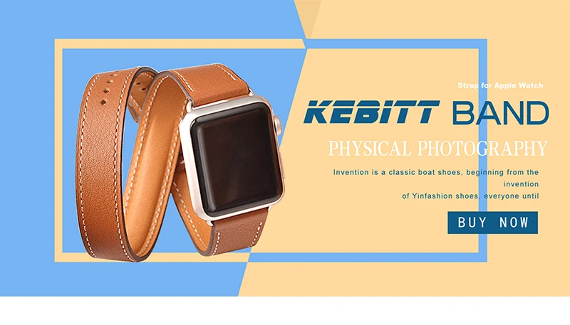 Kebitt натуральная кожа двойной тур полосы для apple watch серии 5 4 3 2 1 iwatch ремешок 38 40 мм 42 44 мм ремень для мужчин и женщин