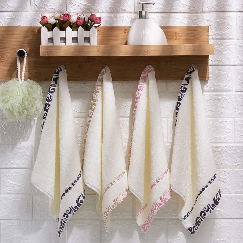 Мягкое женское Хлопковое полотенце для лица с принтом красоты взрослых детей