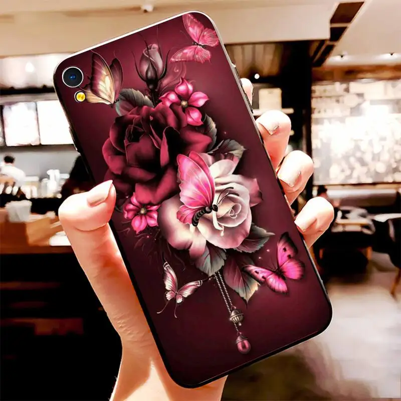 HPCHCJHM LOVECOM Ретро цветок DIY чехол для телефона с рисунком ЧЕХОЛ ДЛЯ Vivo Y91c Y17 Y51 Y67 Y55 Y93