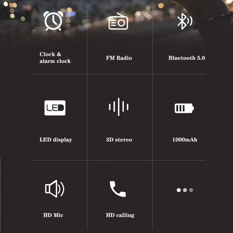 Беспроводная Bluetooth Колонка M1 светодиодный дисплей кошачий ух портативный