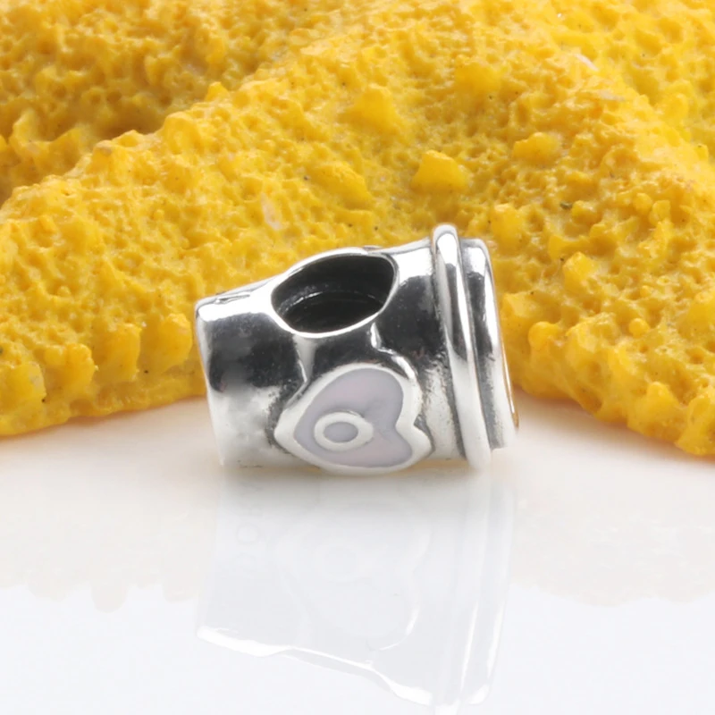 Новые оригинальные серебряные бусины 925 пробы напиток чтобы пойти очарование