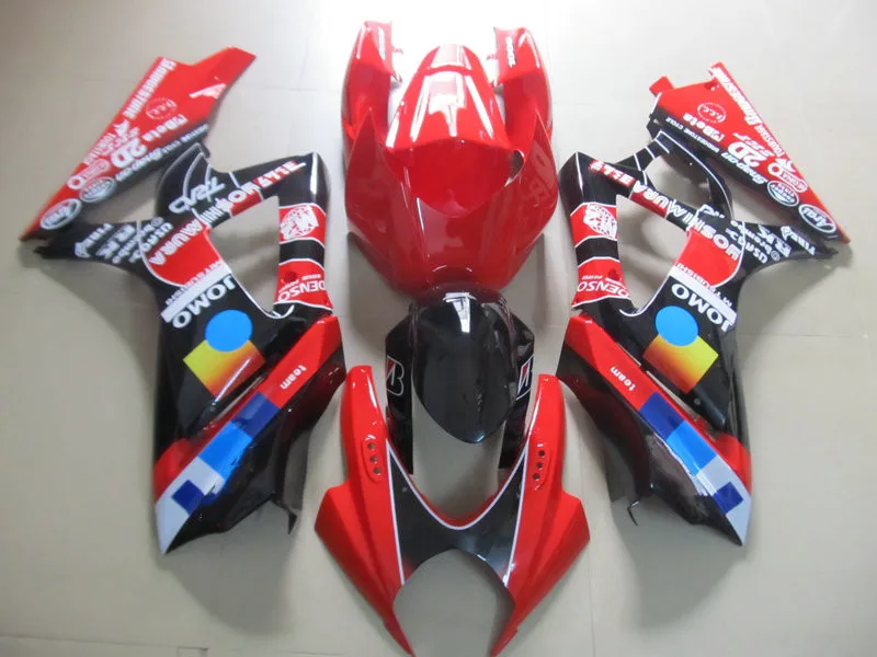 Комплект обтекателей для мотоцикла GSXR1000 K7 07 08 GSXR 1000 2007 gsxr1000 ABS красный красочный