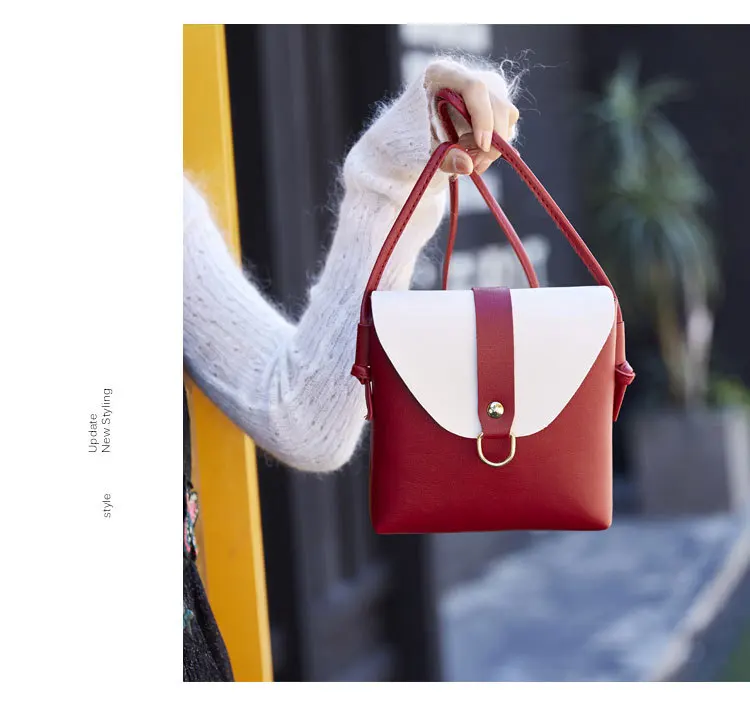

Fashion new ladies messenger bag leather small flap all-match wallet and handbag luxury single shoulder bag oblique backpack