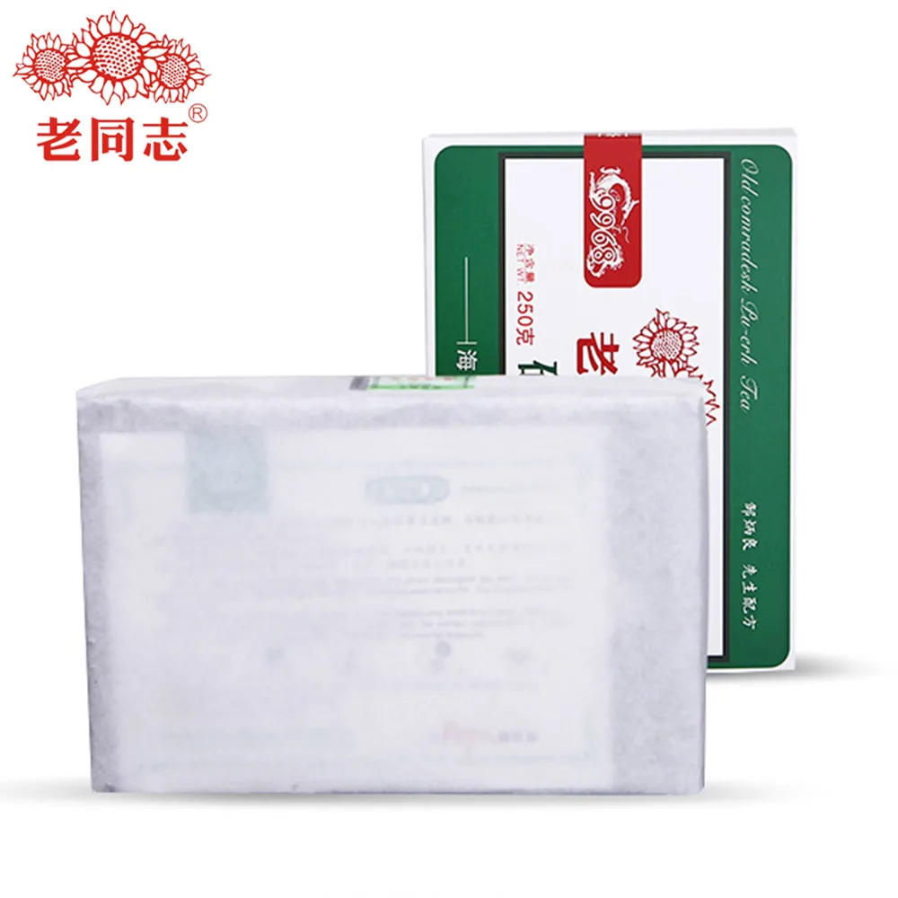 чай пуэр Haiwan 2018 китайский 9968 партия 181 Shen Pu-erh чайный кирпич 250 г | Дом и сад