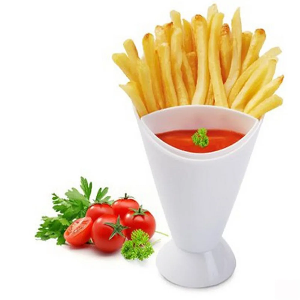 Чаша для французской жарки пластиковая чашка хранения закусок с искусственной