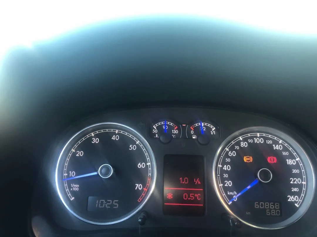 Для VW Passat B7 CC GOLF MK6 Scirocco Jetta Tiguan 5N Touran Polo синий цвет инструмент Cluster VDO синяя игла